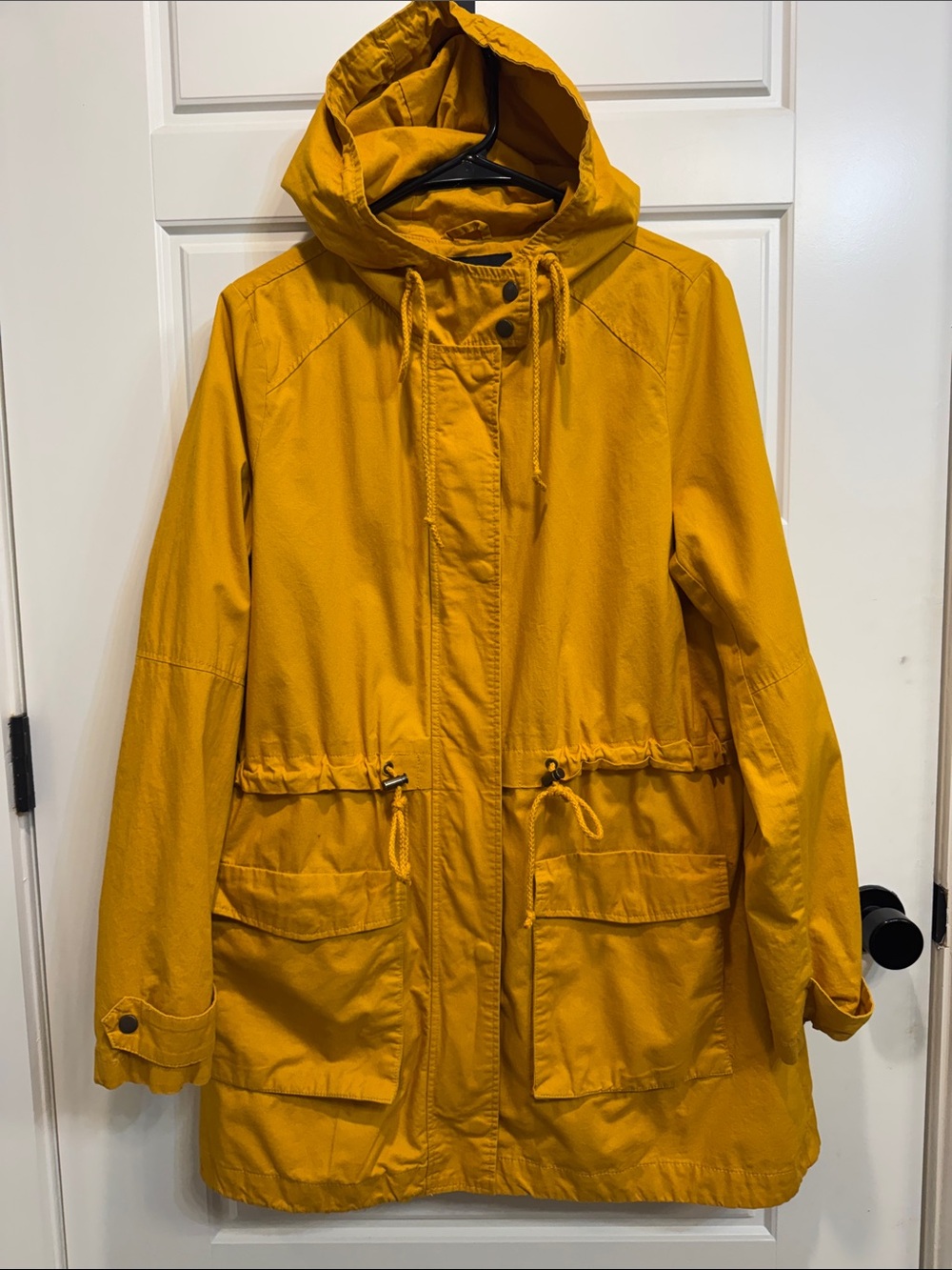 Forever 21 Mustard Yellow Hooded Jacket